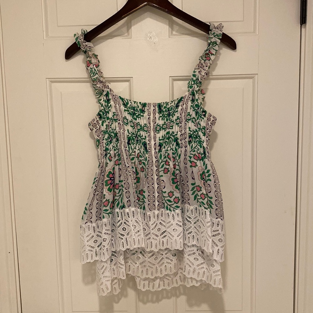 Tory Burch size 12 ruffle top